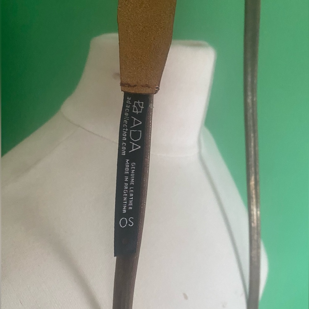 ADA Metallic Brown Wrap leather Belt - Picture 2 of 4